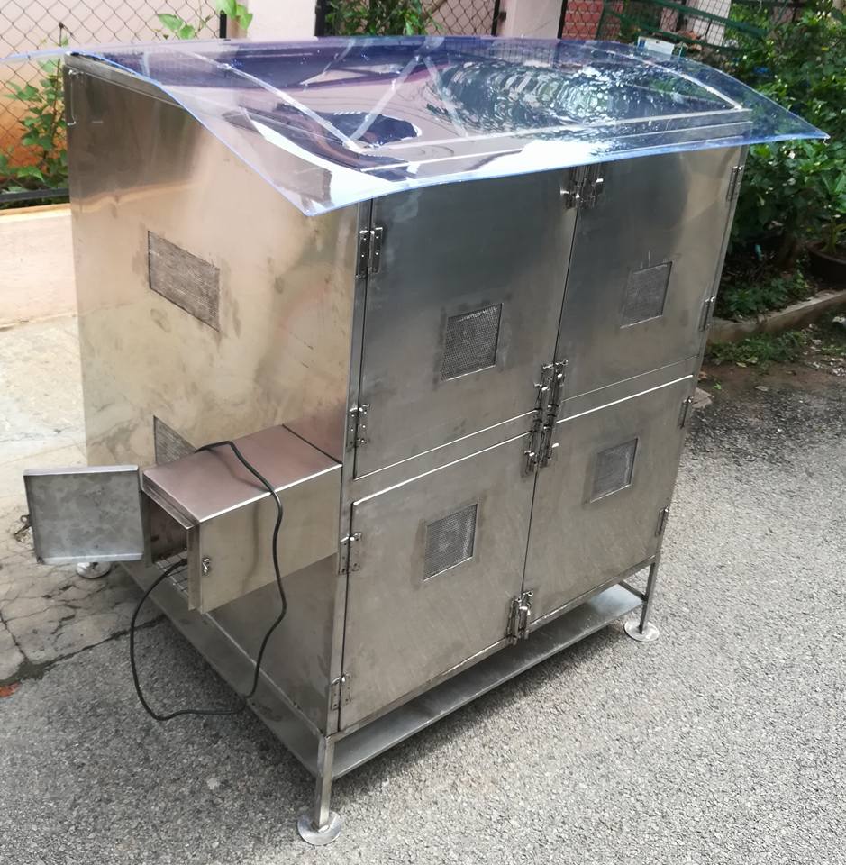 Steel composter